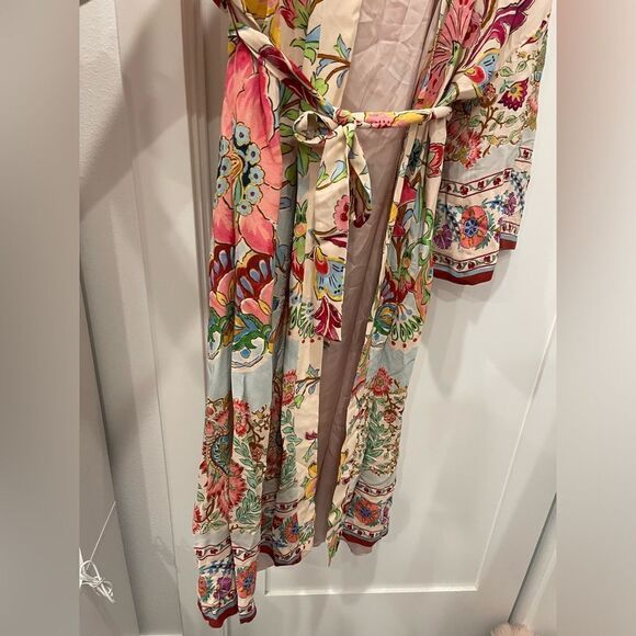 Zara Printed Pockets Kimono with Belt.Size S - Picture 10 of 14